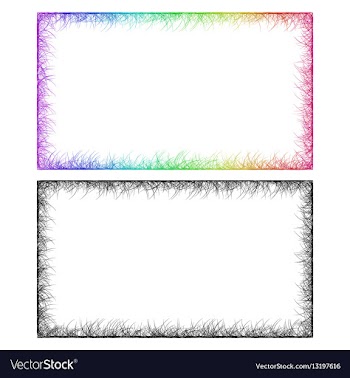 Colorful and monochrome card frame designs vector image