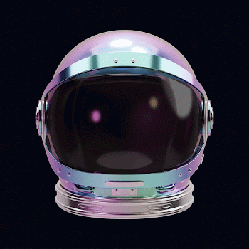 Colorful astronaut helmet, 3D rendering | Free Photo - rawpixel