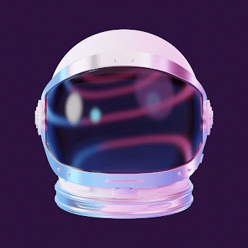 Colorful astronaut helmet, 3D rendering | Free Photo - rawpixel