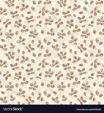 Colorful autumn leaves pattern hand drawn vector image