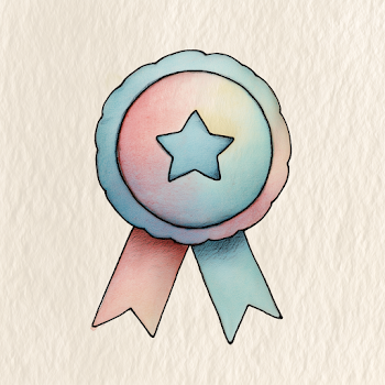 Colorful Award Ribbon