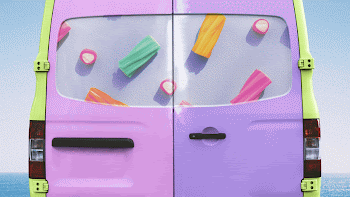 Colorful back doors of a truck, | Free Photo - rawpixel