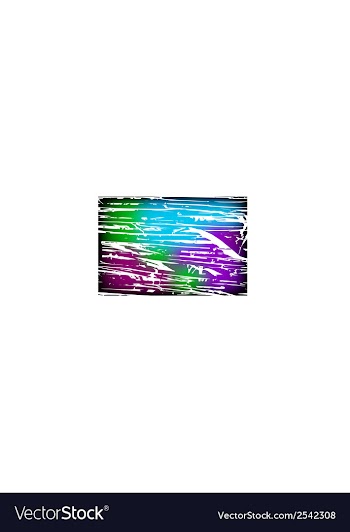 Colorful background with grungy texture overlay on vector image