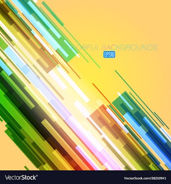 Colorful backgrounds on a yellow vector image