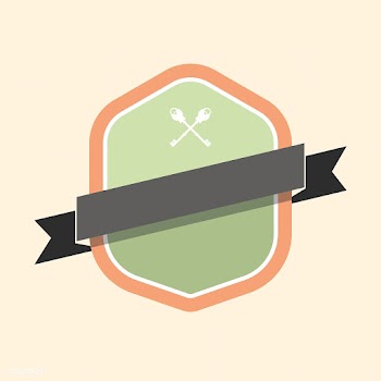 Colorful badge embellished with a banner | Free stock vector - 543053