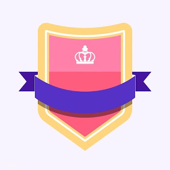 Colorful badge embellished with a banner | Free stock vector - 543076