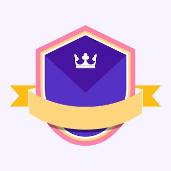 Colorful badge embellished with a banner | Free stock vector - 543132