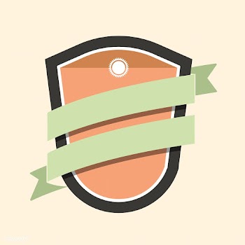 Colorful badge embellished with a banner | Free stock vector - 543210