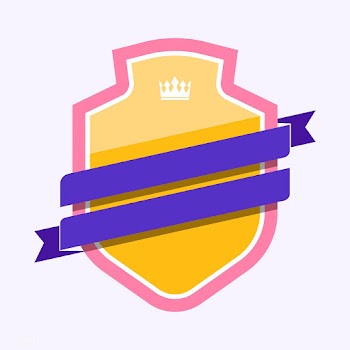 Colorful badge embellished with a banner | Free stock vector - 543218
