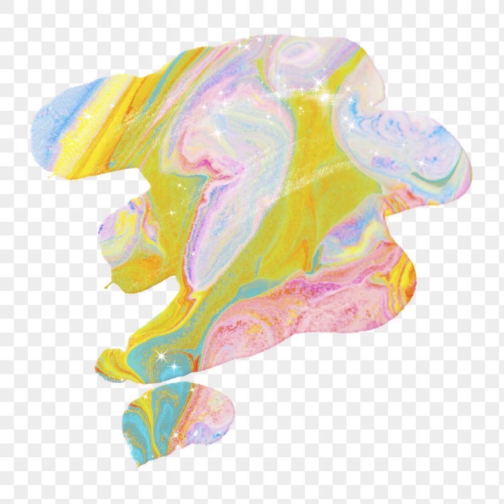 Colorful badge png, acrylic paint | Free PNG - rawpixel