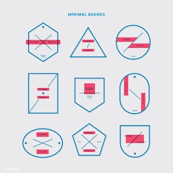 Colorful badge set | Free stock vector - 553497