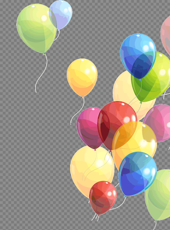 Colorful Balloons PNG Pic