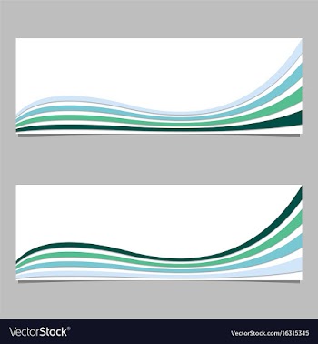 Colorful banner background from wave stripes vector image