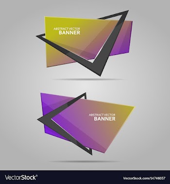 colorful banner with frame
