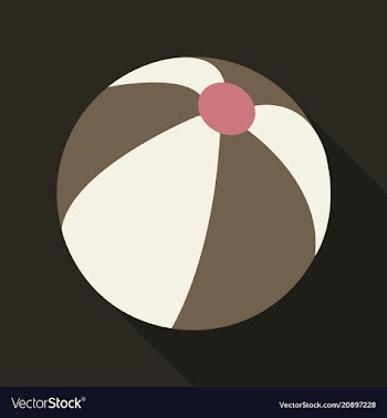 Colorful beach ball vector image
