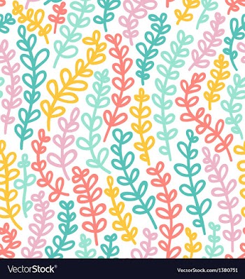  					Colorful bindweed pattern vector&nbsp;image														