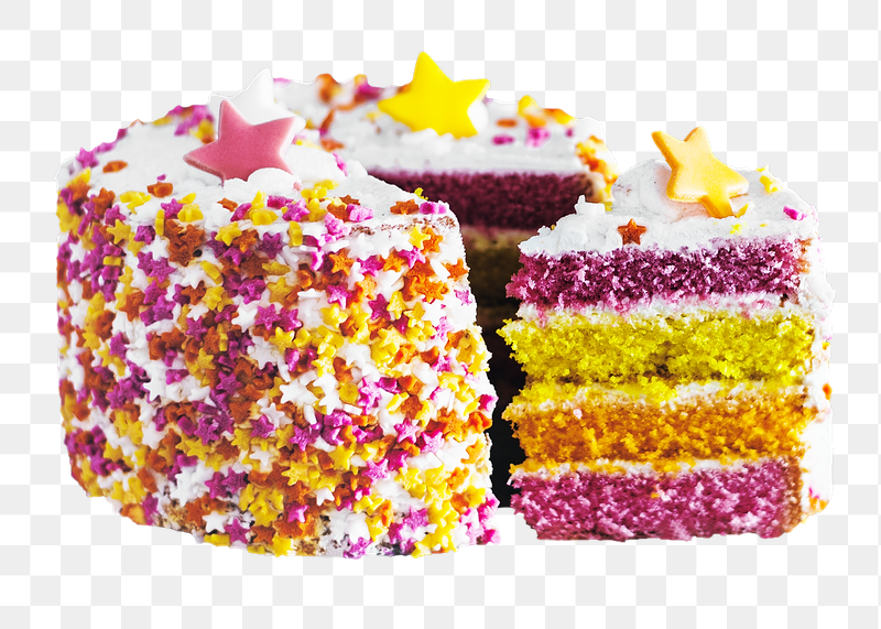 Colorful birthday cake png sticker, | Free PNG - rawpixel