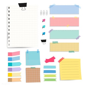 Colorful blank paper notes vector set | Free stock vector - 524927