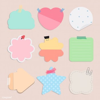 Colorful blank reminder notes vector set | Free stock vector - 524888
