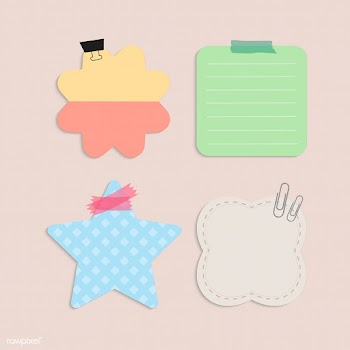 Colorful blank reminder notes vector set | Free stock vector - 524940