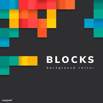 Colorful blocks on blank black background vec.. | Free stock vector - 544276