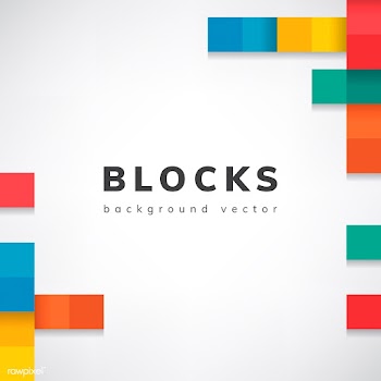 Colorful blocks on blank white background vec.. | Free stock vector - 544284