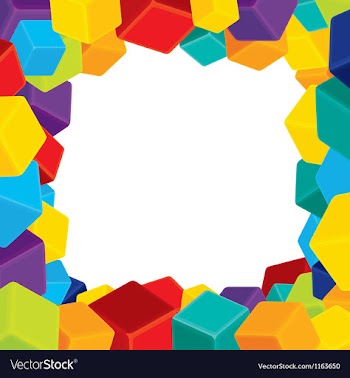  					Colorful Border from Cubes vector&nbsp;image														