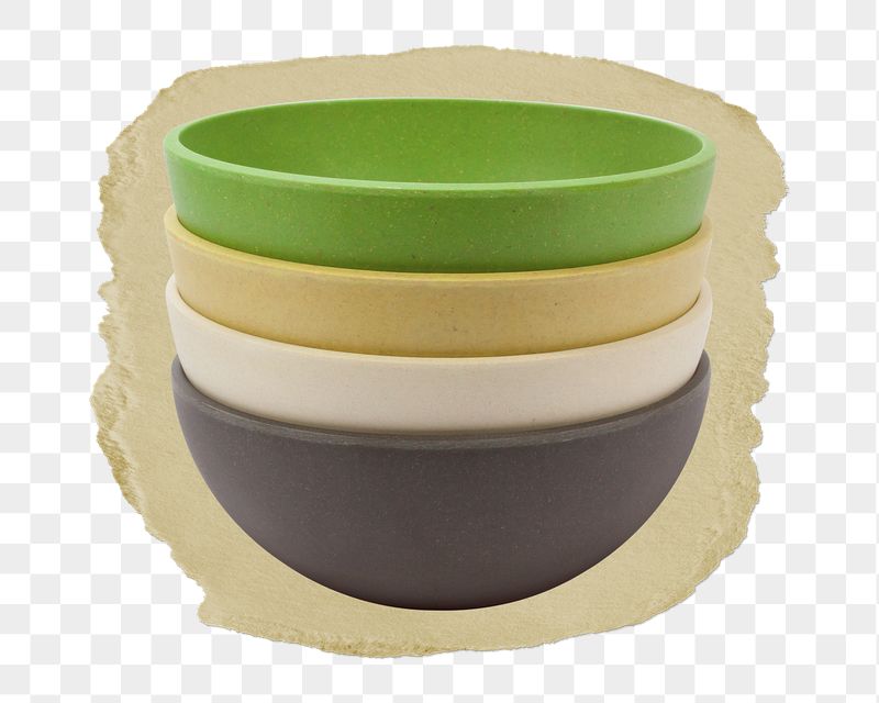 Colorful bowls png ripped paper | Free PNG - rawpixel