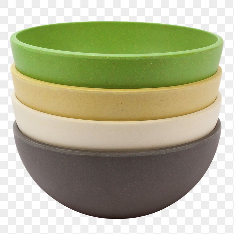 Colorful bowls png sticker, utensil | Free PNG - rawpixel