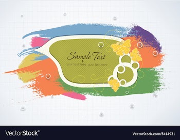 Colorful brush strokes vector image