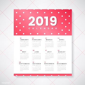 Colorful calendar mockup | Free stock vector - 555024