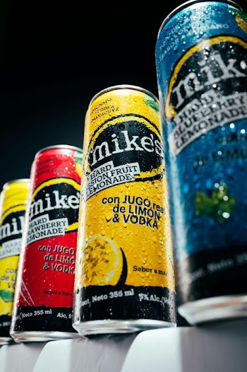 Colorful Cans of Mike's Hard Lemonade Variety Pack