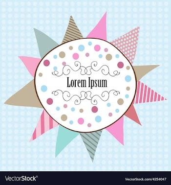 Colorful celebration background with circle vector image