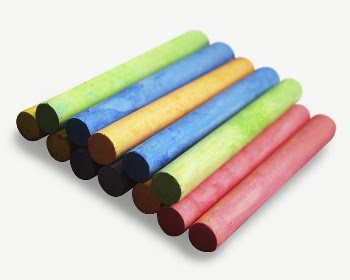 Colorful chalk collage element psd | Free PSD - rawpixel