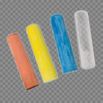 Colorful Chalk Free PNG Image