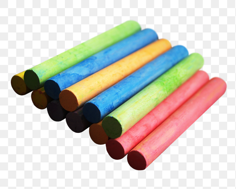Colorful chalk png sticker, transparent | Free PNG - rawpixel