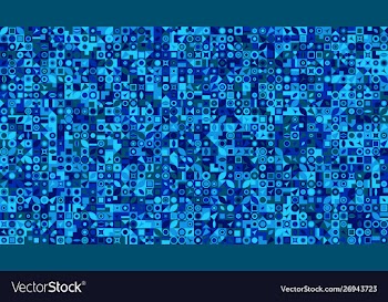 Colorful chaotic geometrical mosaic pattern vector image