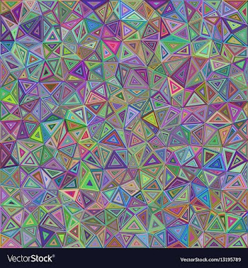 Colorful chaotic triangle mosaic background design vector image