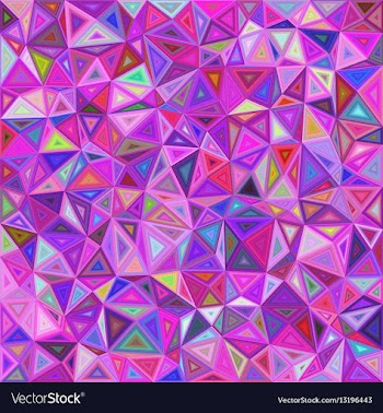 Colorful chaotic triangle mosaic background vector image