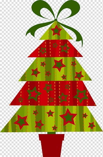 Colorful Christmas tree transparent background PNG clipart