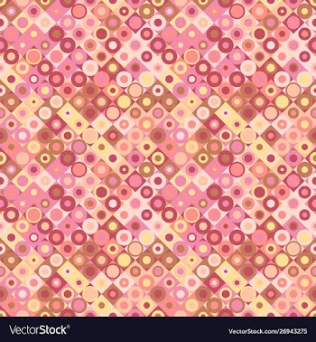 Colorful circle pattern background - seamless vector image