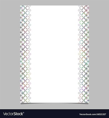 Colorful circle pattern brochure template vector image