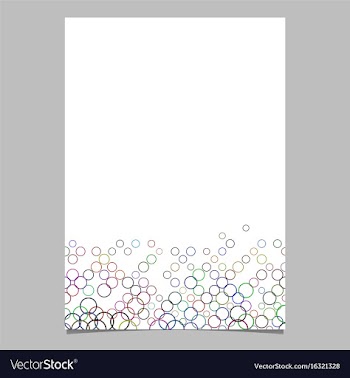 Colorful circle pattern brochure template vector image