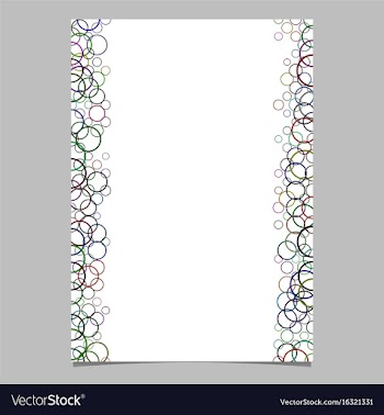 Colorful circle pattern brochure template vector image