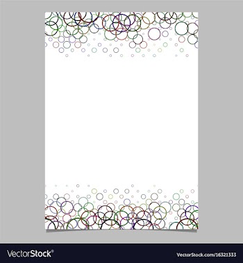 Colorful circle pattern brochure template vector image