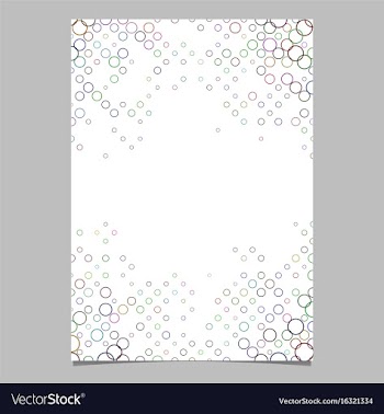 Colorful circle pattern brochure template vector image