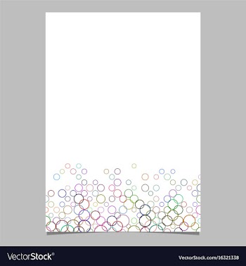 Colorful circle pattern brochure template vector image