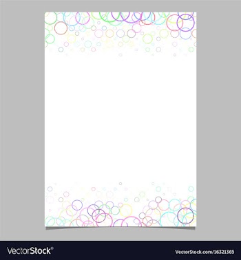 Colorful circle pattern brochure template vector image