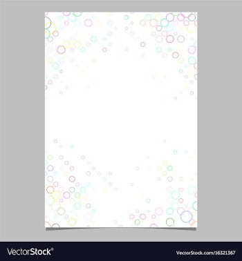 Colorful circle pattern brochure template vector image