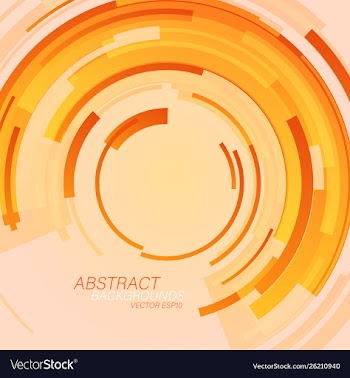 Colorful circle shapes scene vector image